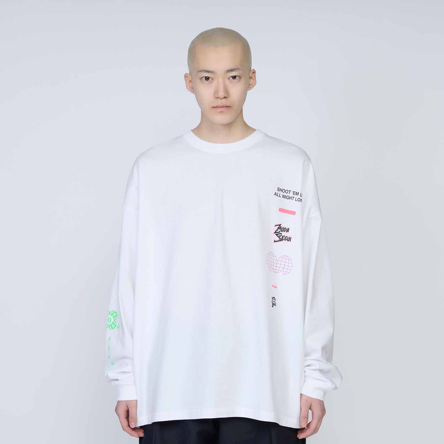 UNTRACE アントレース _213 グラフィックプリントロングスリーブT