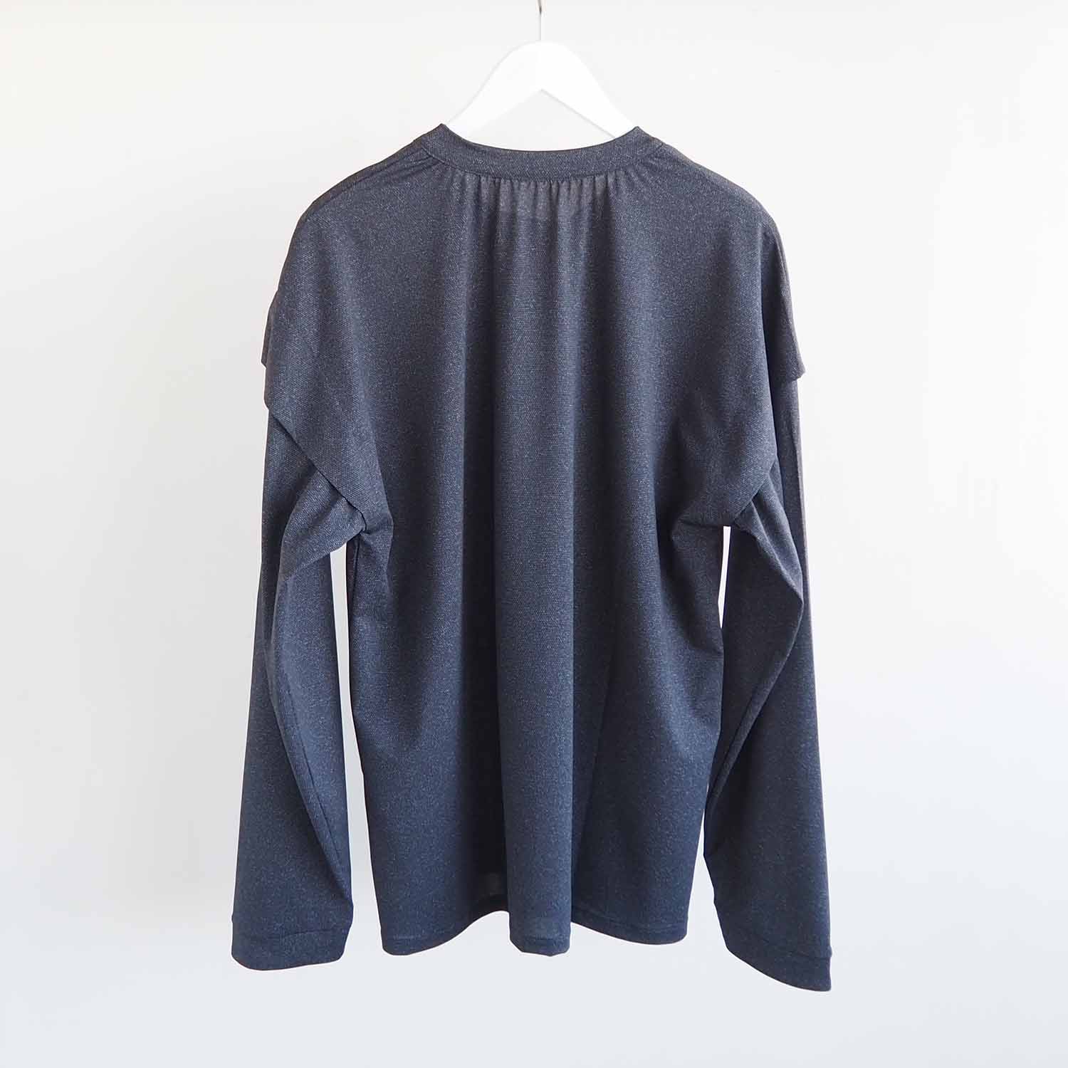 BUDO ブドー Mountain Passtop PULLOVER マウンテンパストップロングスリーブ black charcoal ブラックチャコール