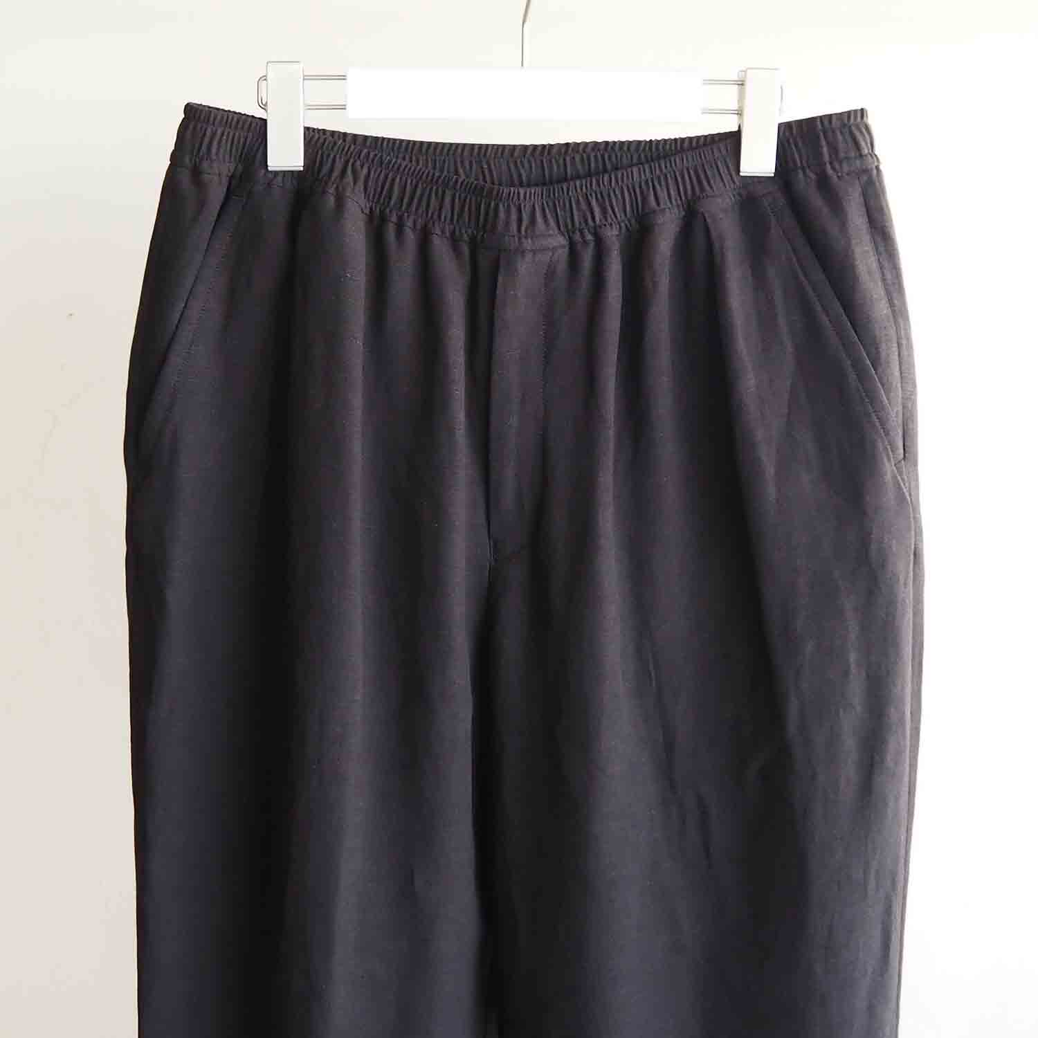 FANTASTICDAYS ファンタスティックデイズ BREEZE ワンタックイージーリネントラウザー ブラック