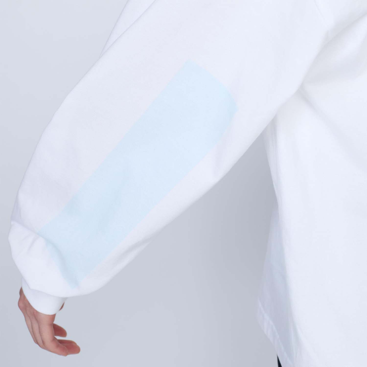 Untrace 長袖シャツ ホワイト UNTRACE アントレース _214 グラフィックプリントロングスリーブ