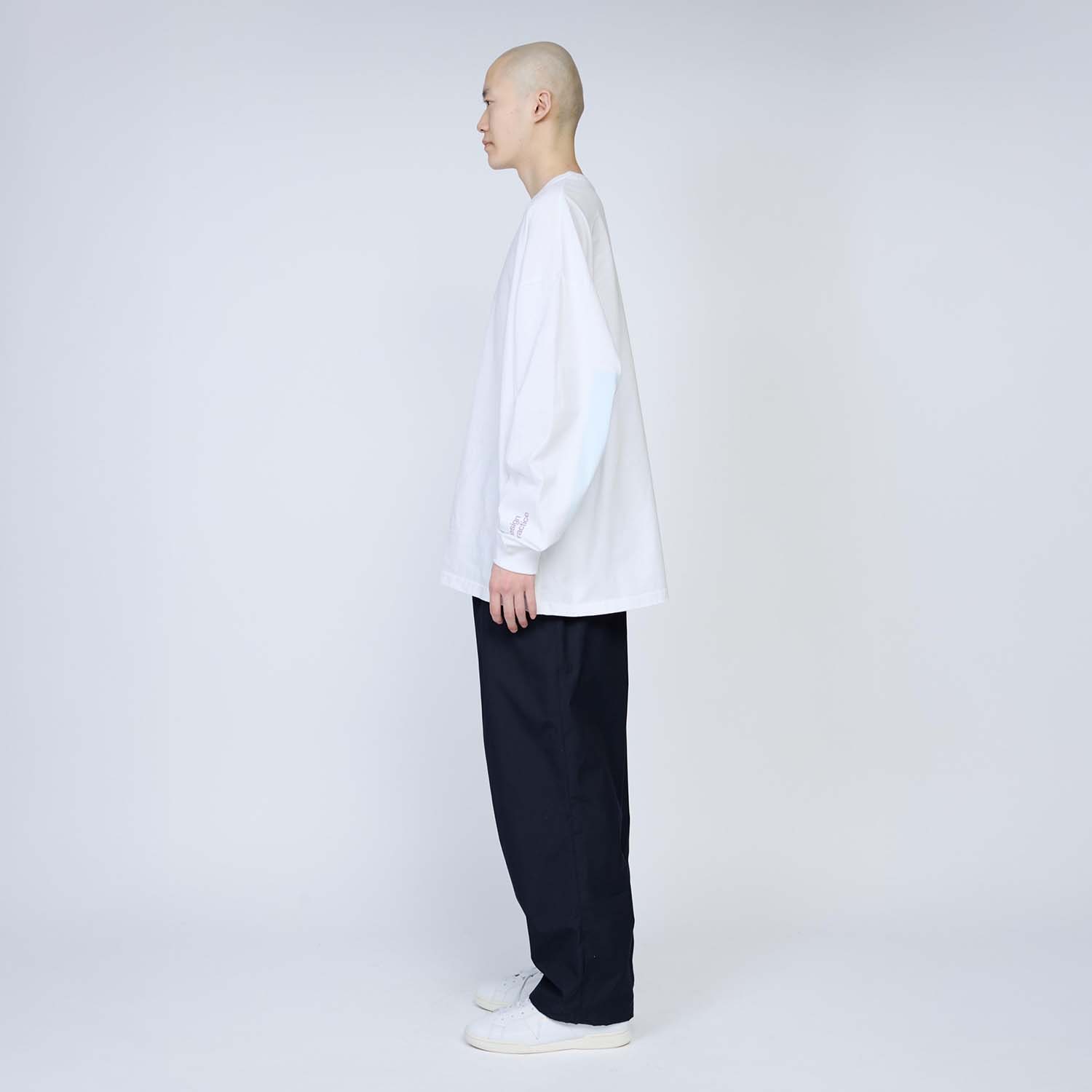 Untrace 長袖シャツ ホワイト UNTRACE アントレース _214 グラフィックプリントロングスリーブ