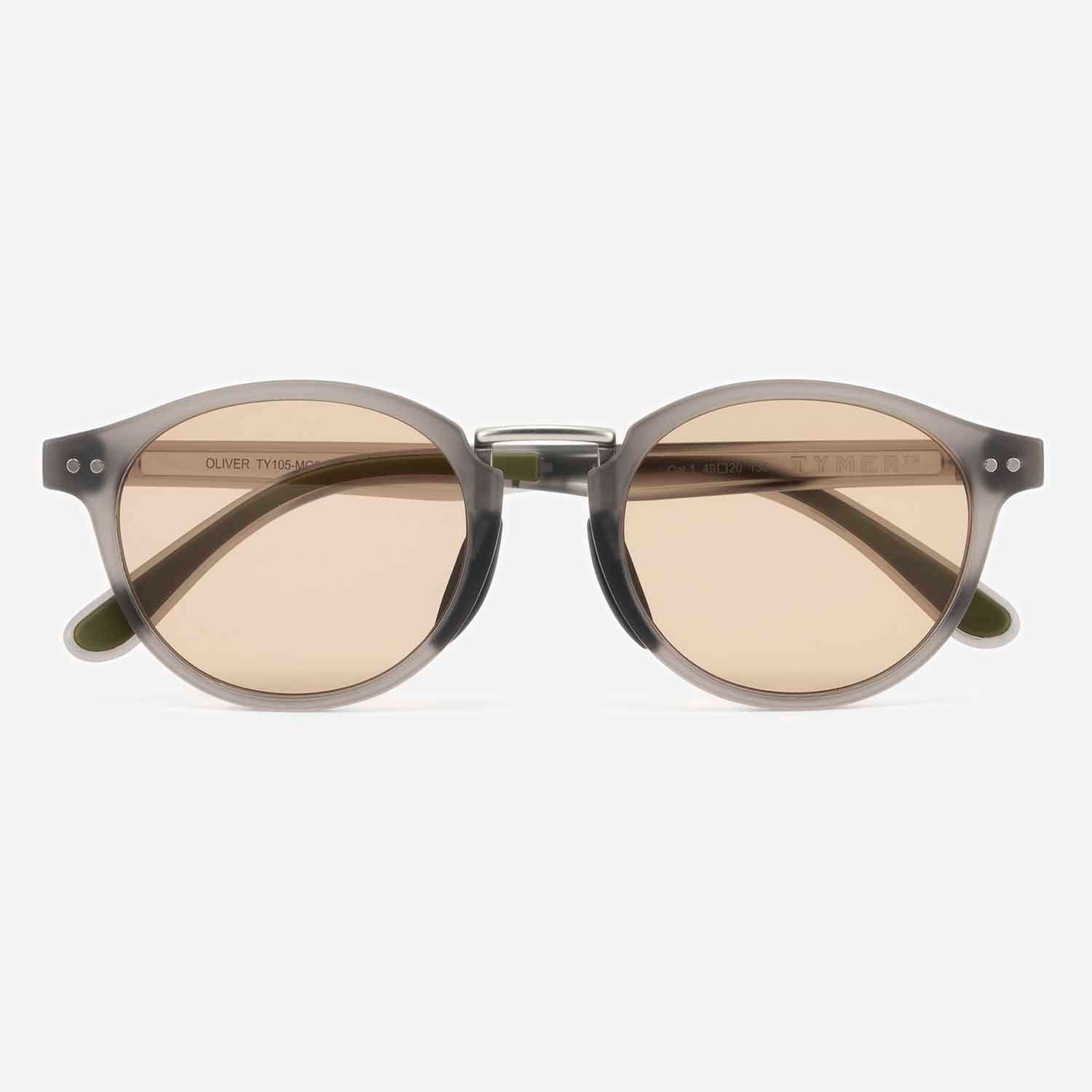 TYMER タイマー サングラス OLIVER オリバー Matt Clear Grey2 / Light Brown スタンダードレンズ