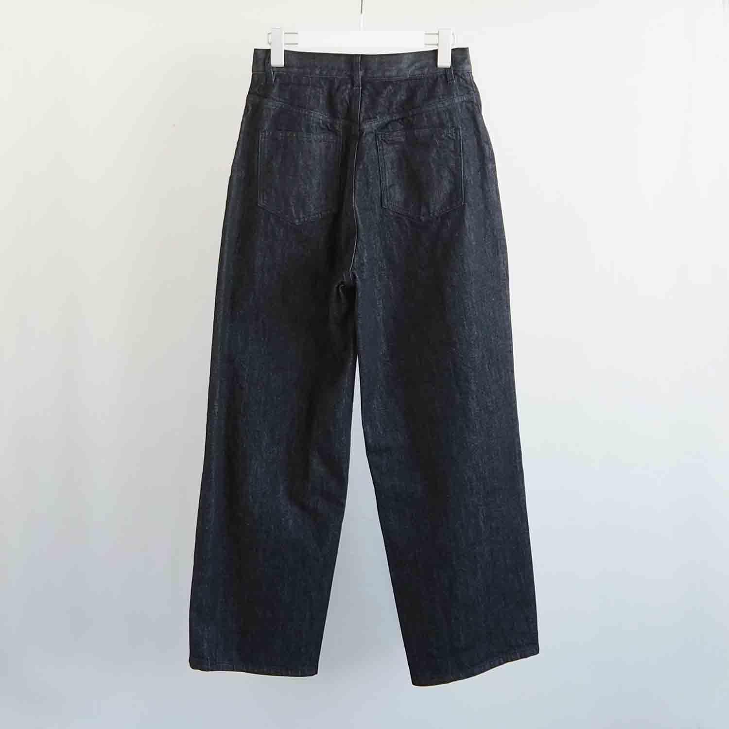 FANTASTICDAYS WOMENS ファンタスティックデイズ ウィメンズ 1PDENIM デニムワイドパンツ ブラックデニム