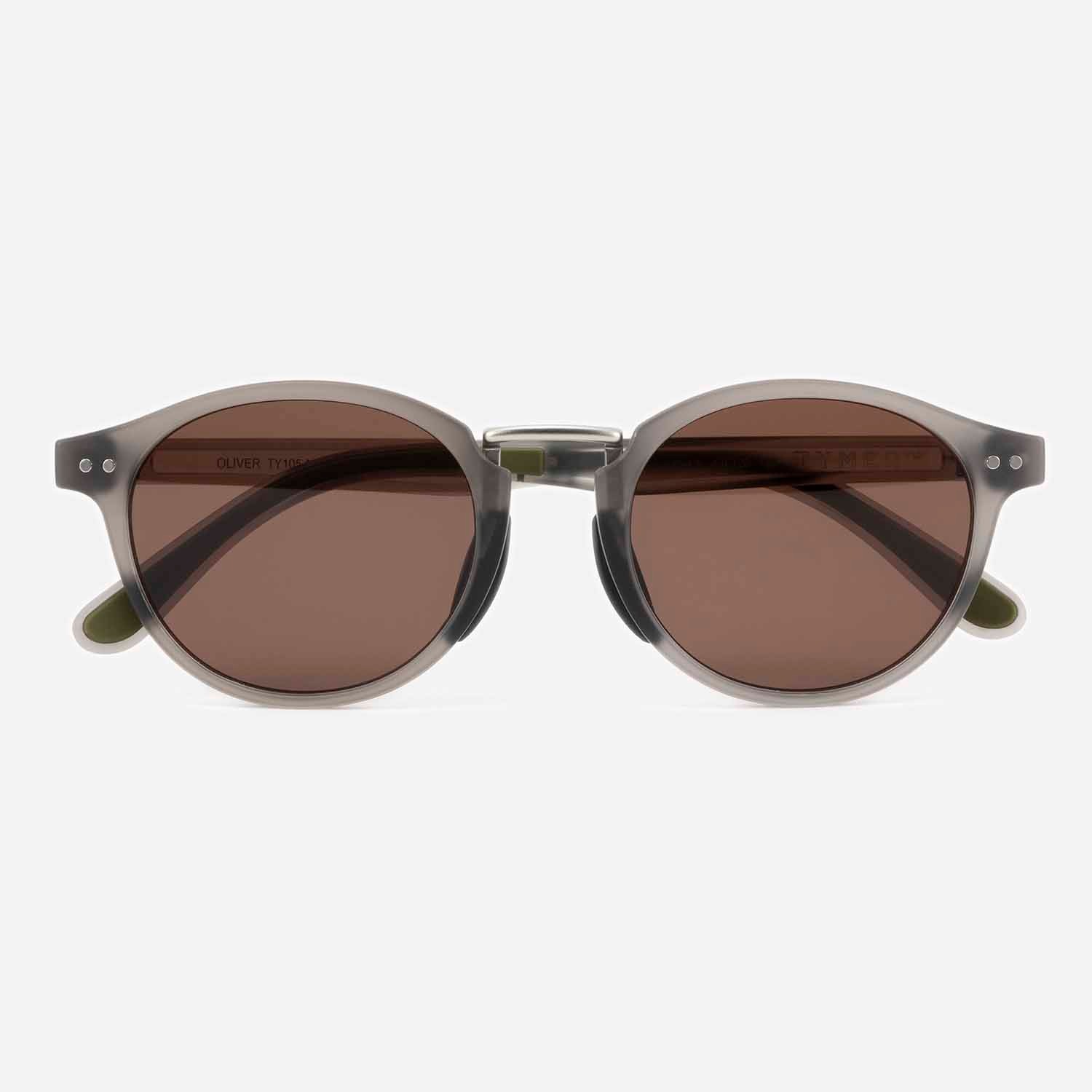 TYMER タイマー サングラス OLIVER オリバー Matt Clear Grey2 / Dark Brown スタンダードレンズ