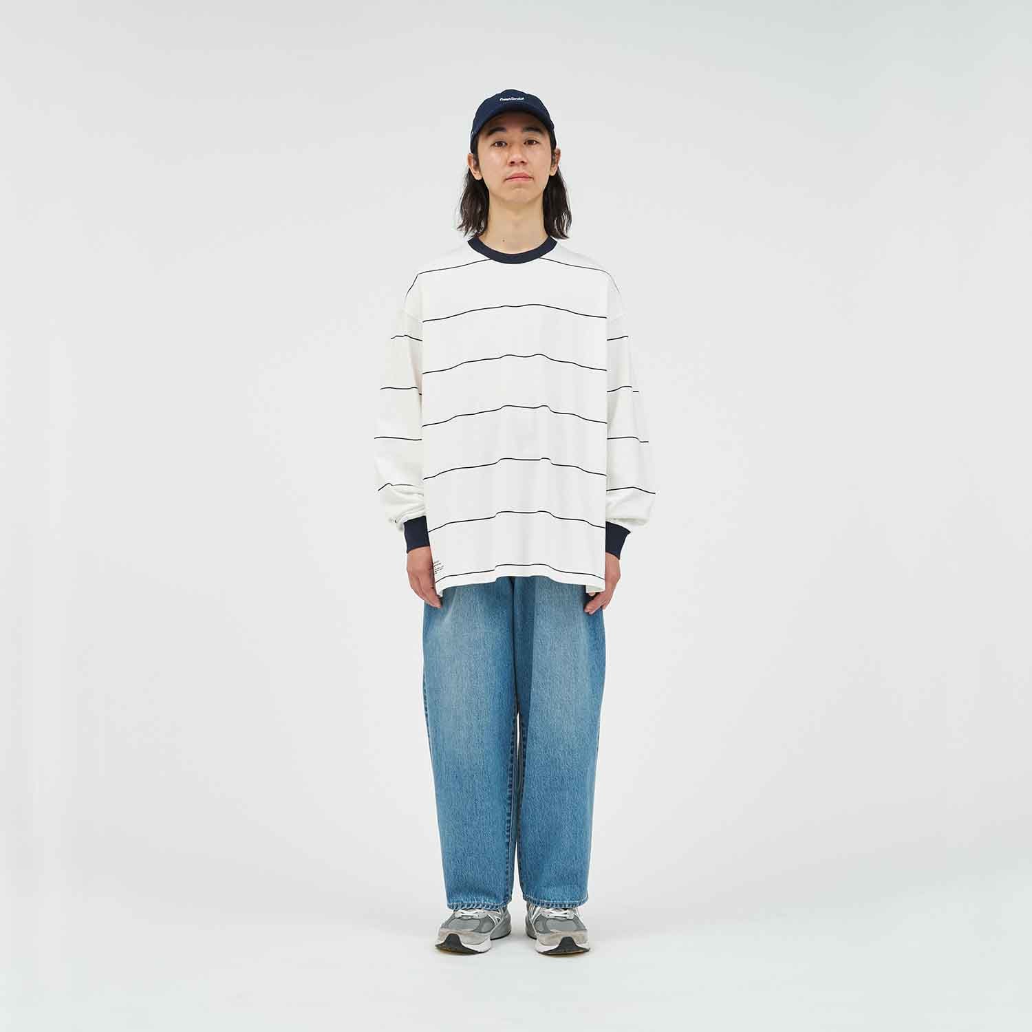 FreshService フレッシュサービス PIN BORDER L/S TEE ピンボーダーロングスリーブTシャツ NAVY×WHITE
