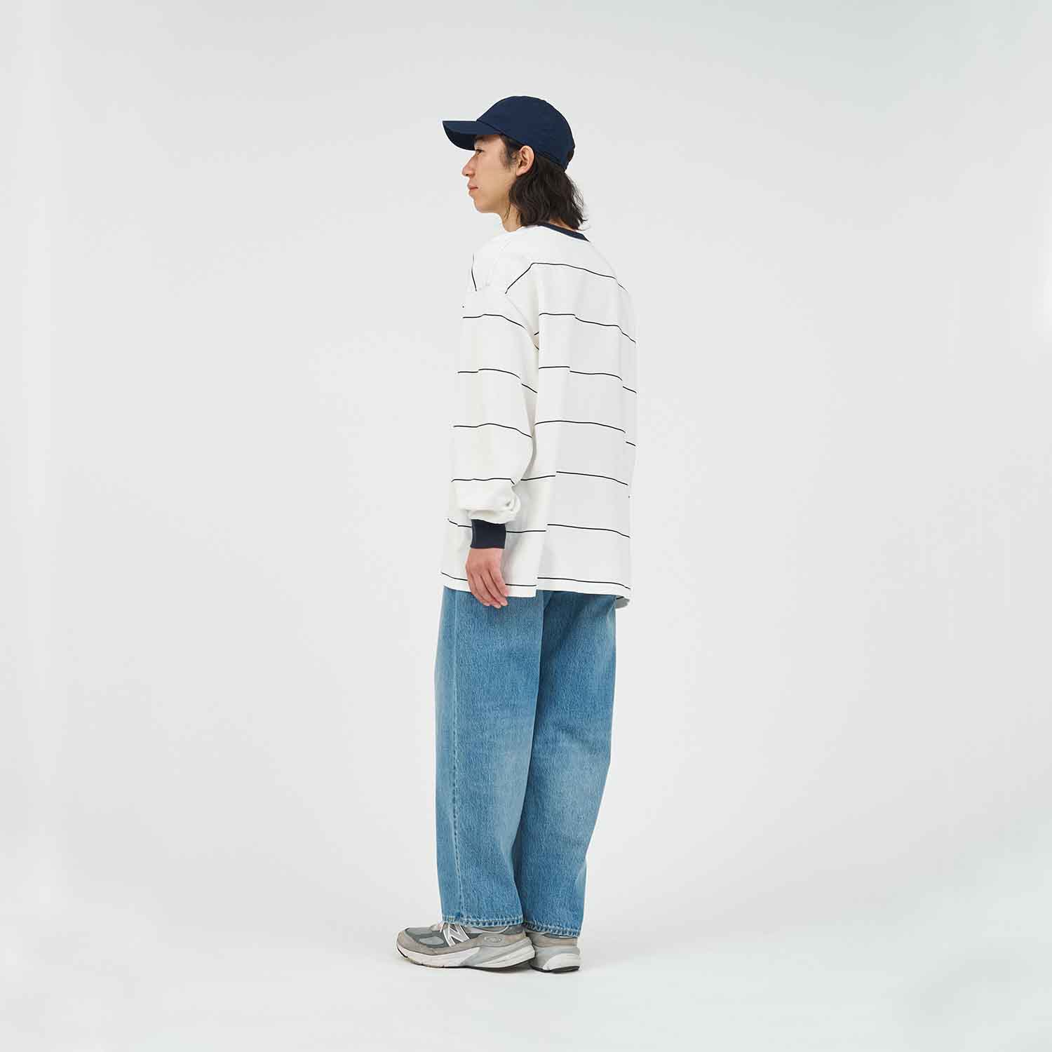 FreshService フレッシュサービス PIN BORDER L/S TEE ピンボーダーロングスリーブTシャツ NAVY×WHITE