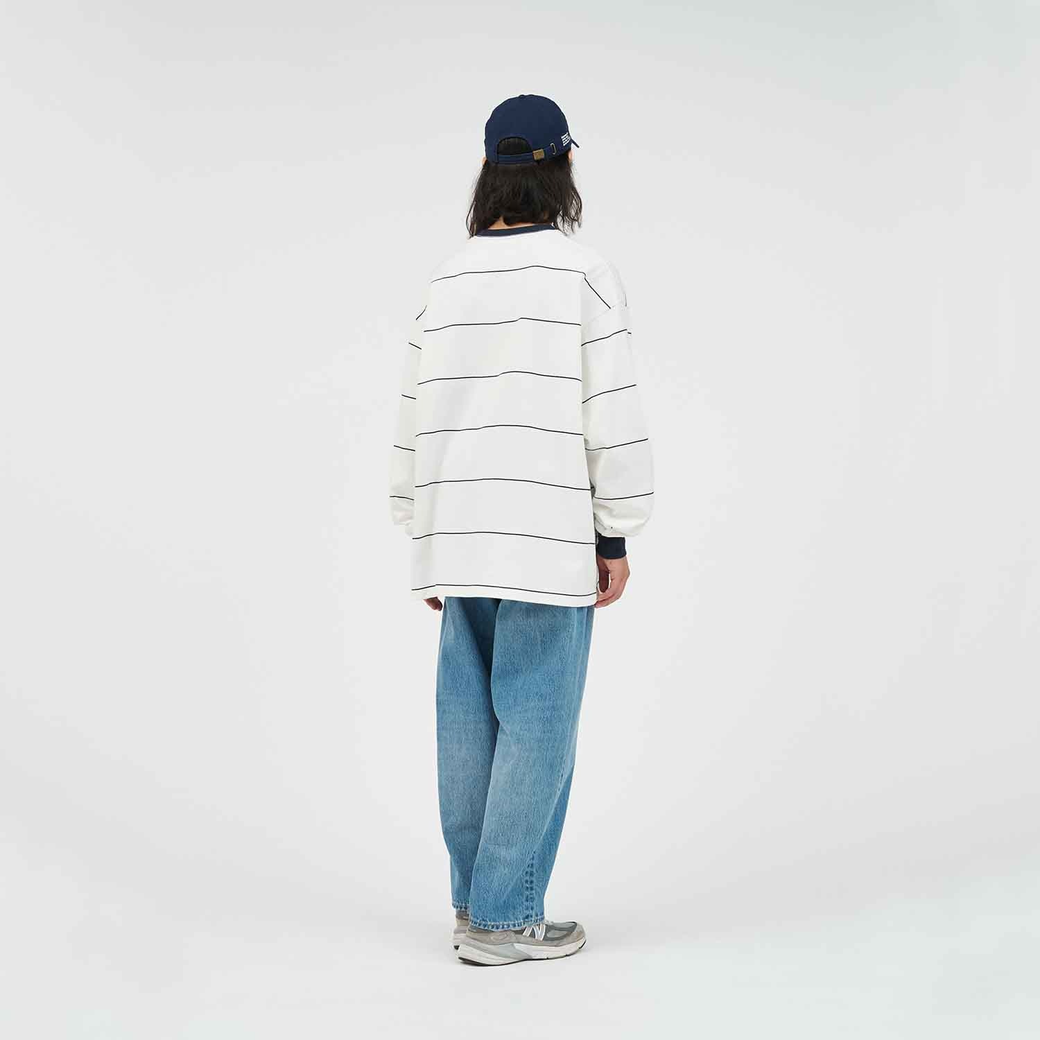 FreshService フレッシュサービス PIN BORDER L/S TEE ピンボーダーロングスリーブTシャツ NAVY×WHITE