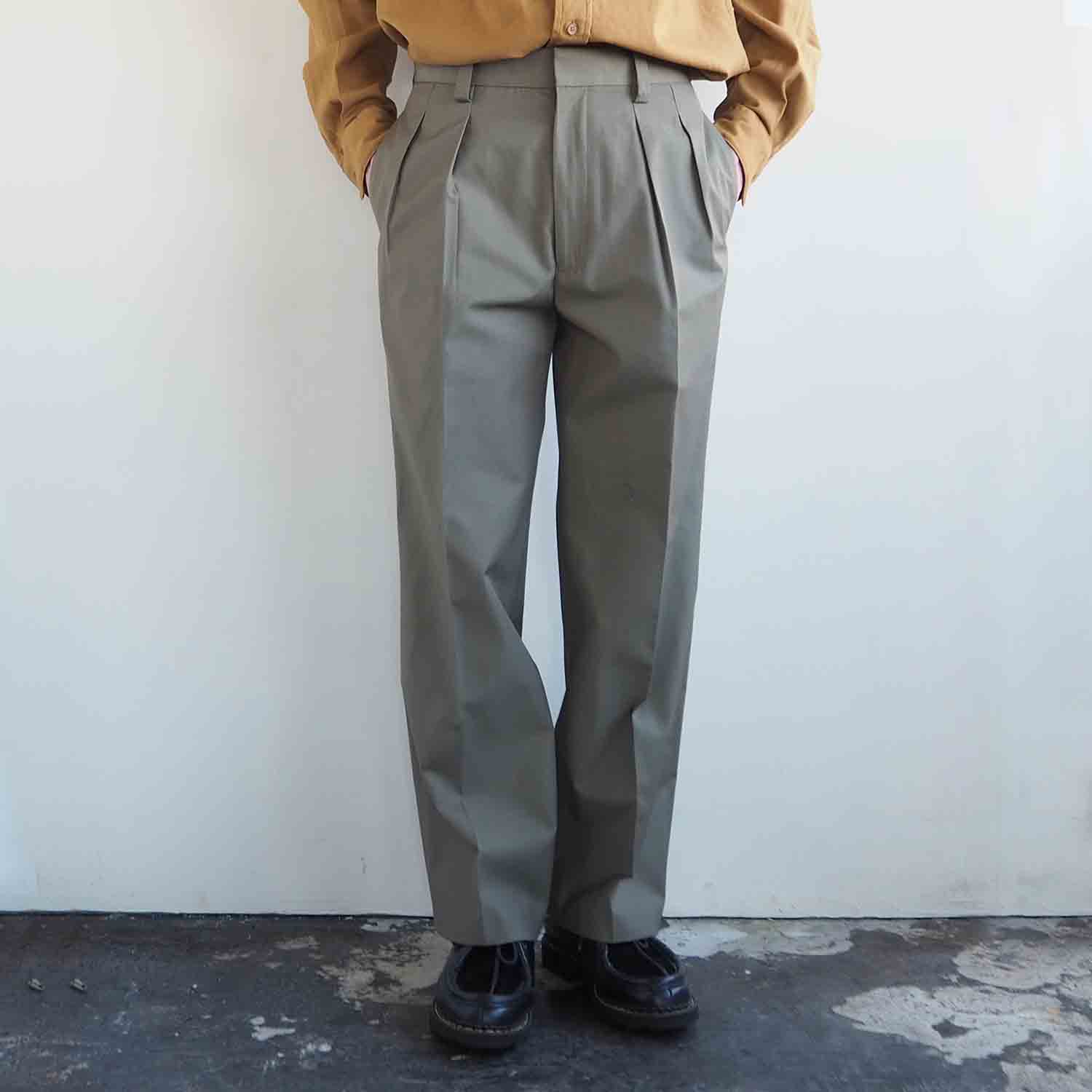 FANTASTICDAYS ファンタスティックデイズ ADJUST 2タックドスラックス オリーブ