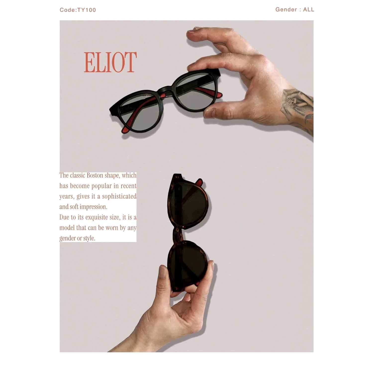 TYMER タイマー サングラス ELIOT エリオット Matte Clear Grey2 / Grey