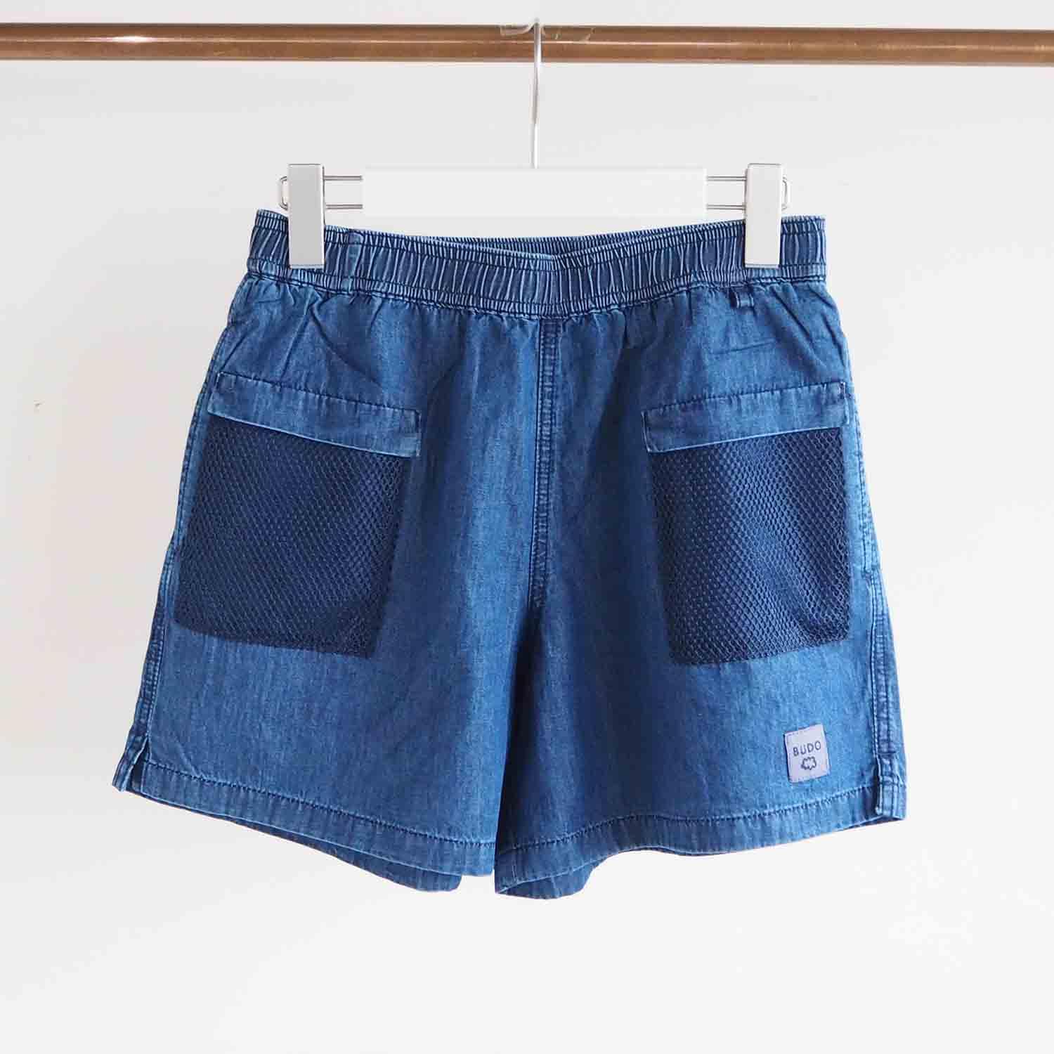 BUDO ブドー MINIMUM DENIM SHORTS ミニマムデニムショーツ washed indigo インディゴデニム