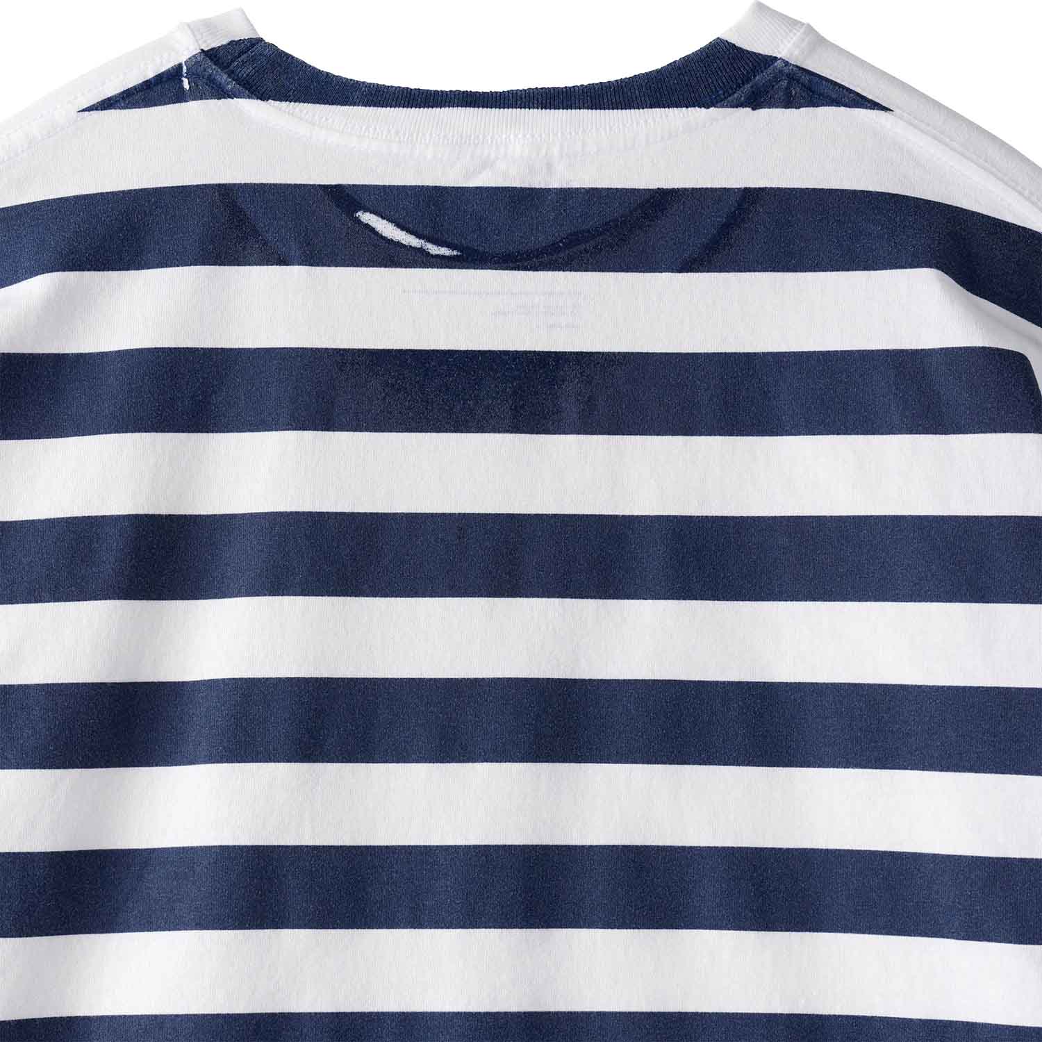 UNTRACE アントレース _294 ボーダープリントロングスリーブTシャツ WHITE×NAVY