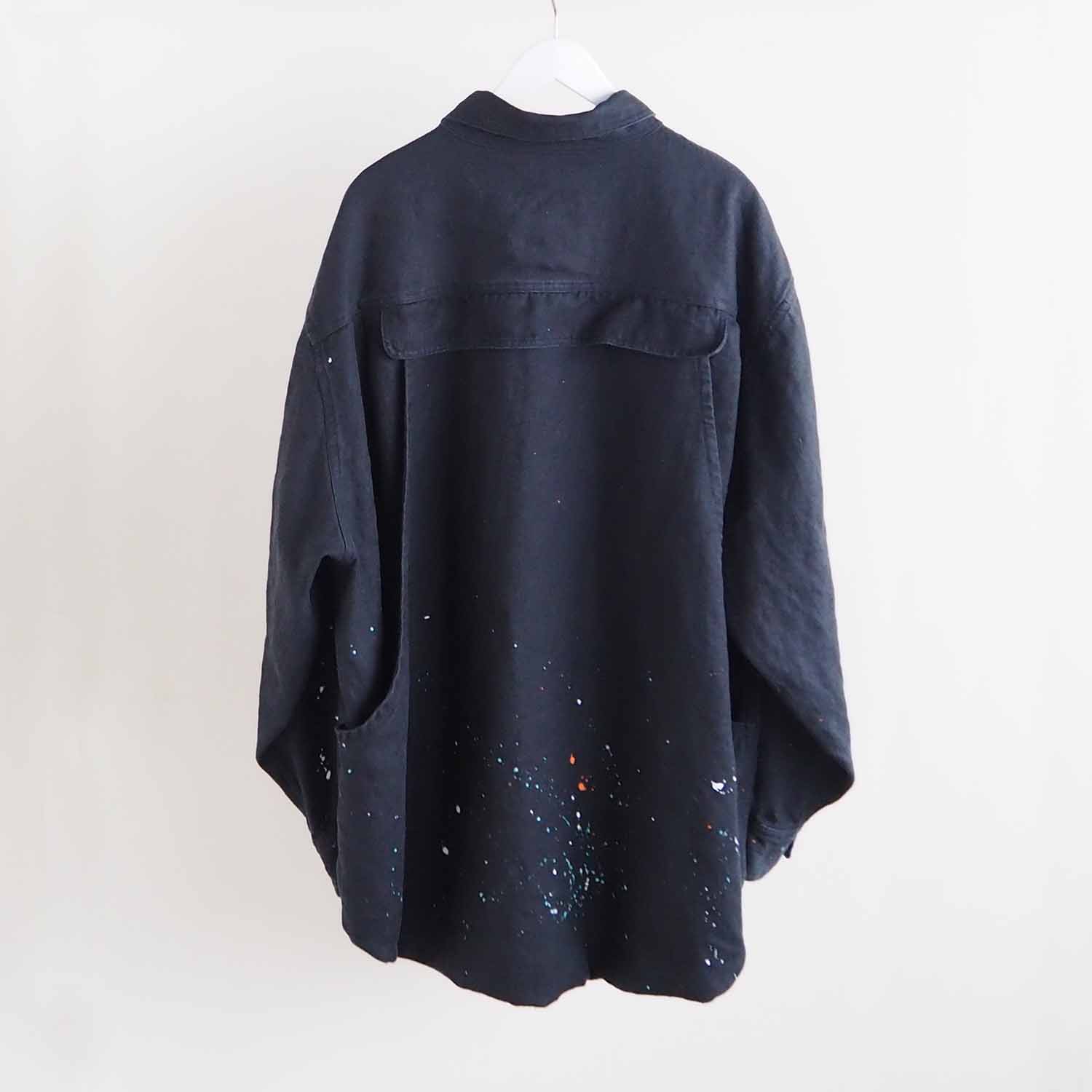 WELLDER × Naughty'Z Painting Field Hunting Jacket ペインティングフィールドハンティングジャケット BLACK