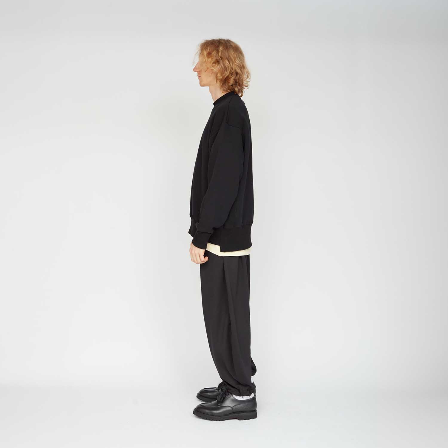 UNTRACE アントレース _172 クルーネックスウェット BLACK