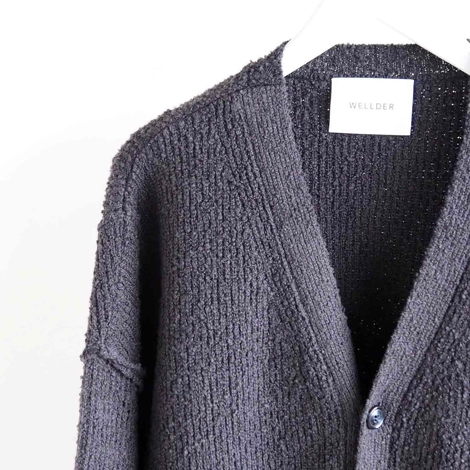 WELLDER ウェルダー Asymmetry Cardigan アシンメトリーカーディガン 