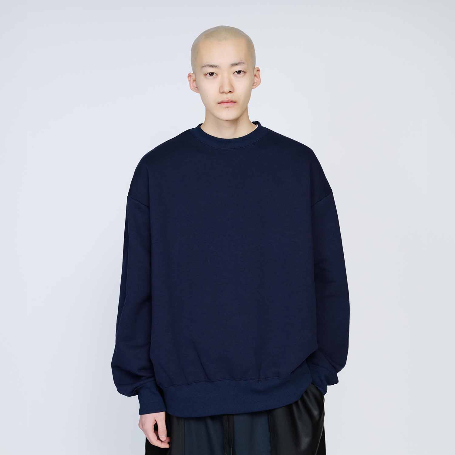 UNTRACE アントレース _210 クルーネックスウェット DARK NAVY