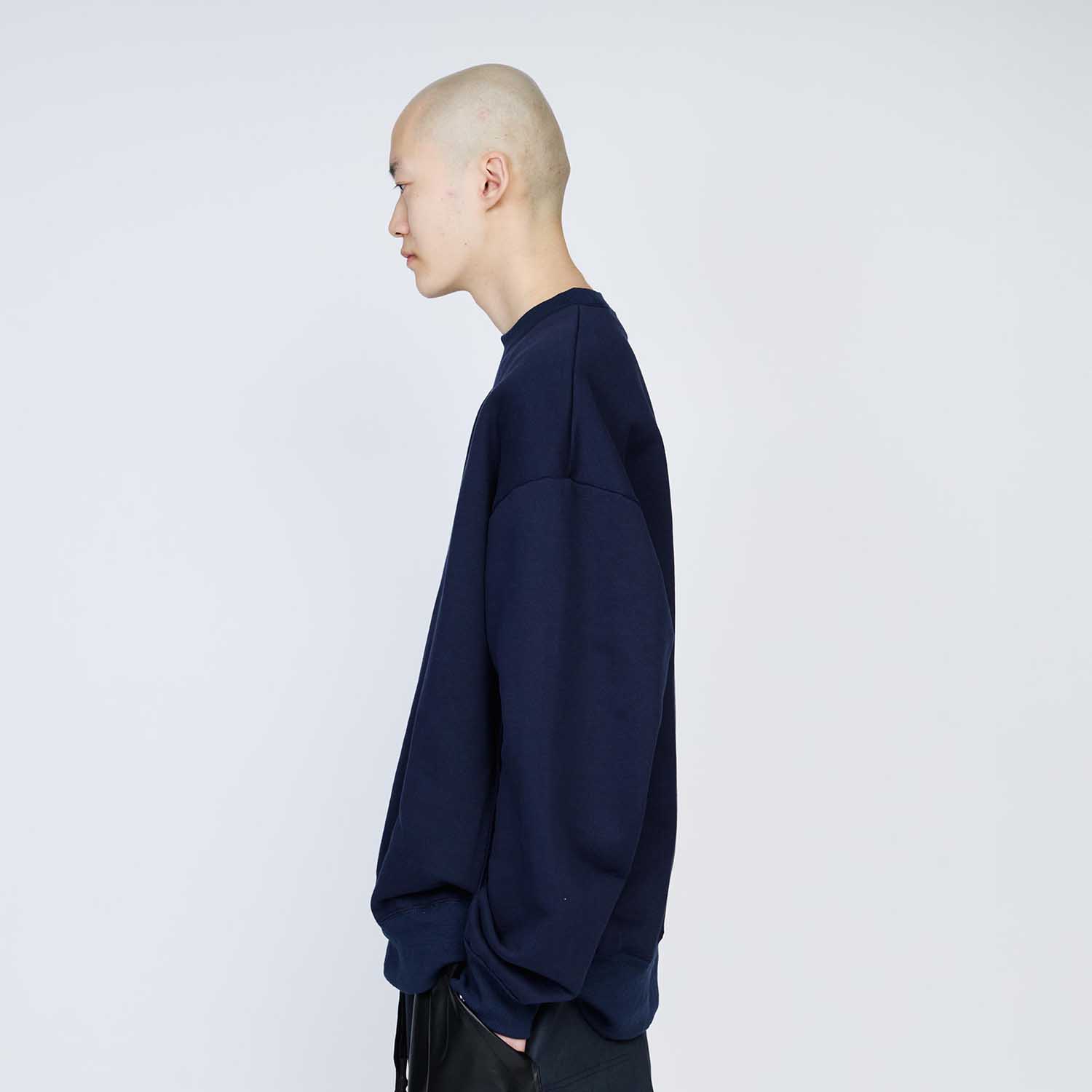 UNTRACE アントレース _210 クルーネックスウェット DARK NAVY