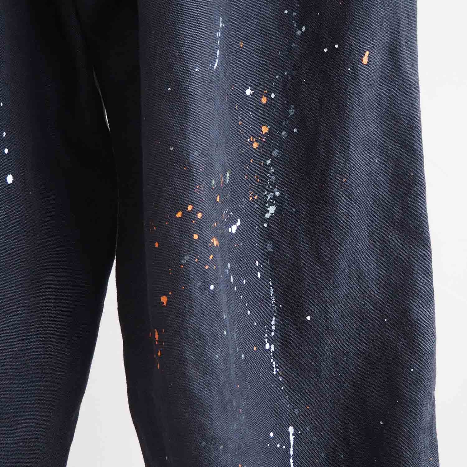 WELLDER ウェルダー Hemp Painting Over Pants ヘンプペインティングオーバーパンツ BLACK