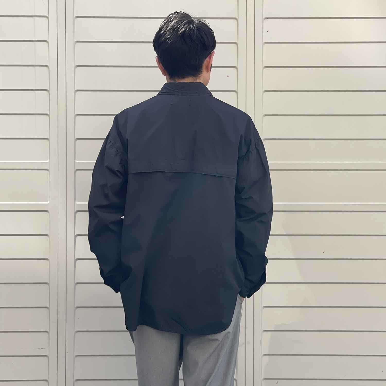 PERS PROJECTS パースプロジェクト ANDREW L/S SHIRTS Ink Black