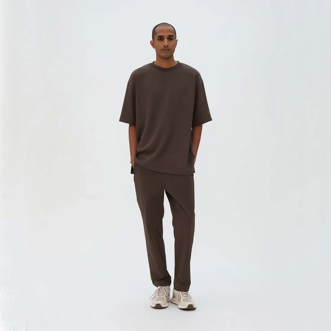 DESCENTE ALLTERRAIN I/O デサントオルテラインアイオー STRETCH TWILL H/S T-SHIRT ストレッチツイルハーフスリーブTシャツ ソイルブラウン