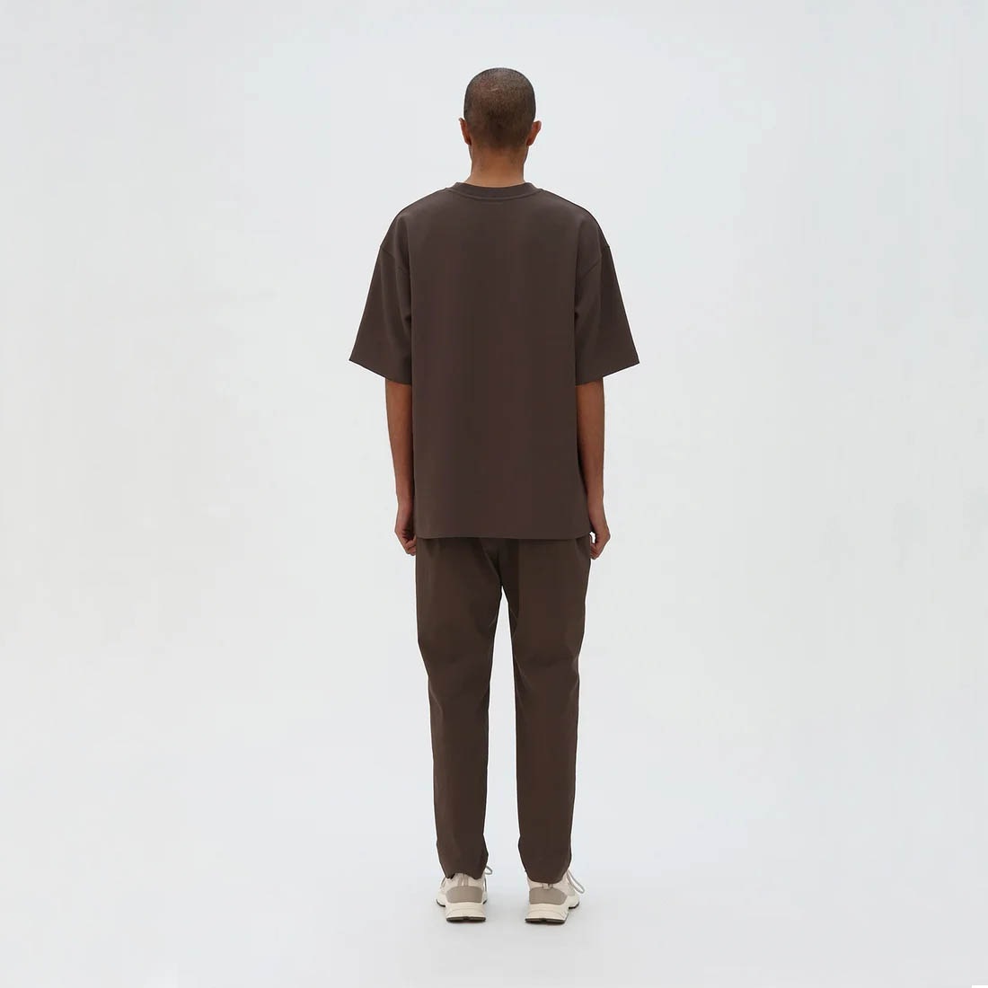 DESCENTE ALLTERRAIN I/O デサントオルテラインアイオー STRETCH TWILL H/S T-SHIRT ストレッチツイルハーフスリーブTシャツ ソイルブラウン