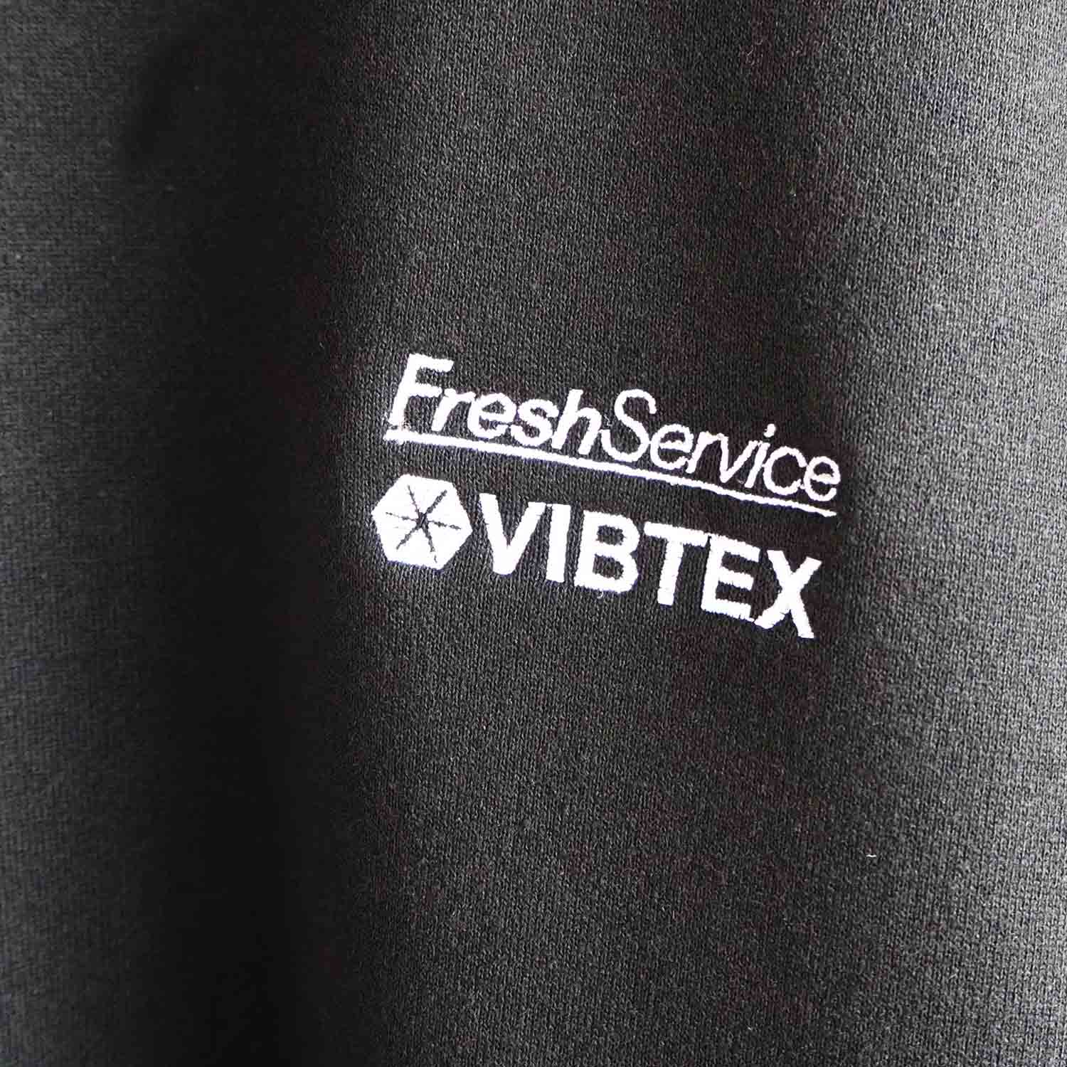 VIBTEX for FreshService ビブテックスフォーフレッシュサービス SWEAT CREW NECK PULLOVER クルーネックスウェット ブラック