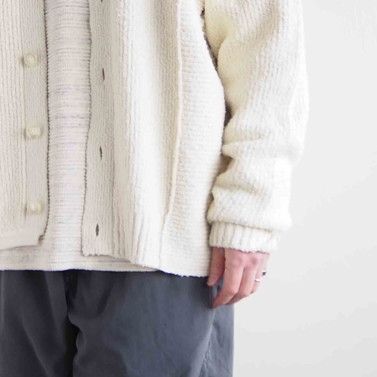 WELLDER ウェルダー Asymmetry Cardigan アシンメトリーカーディガン アイボリー