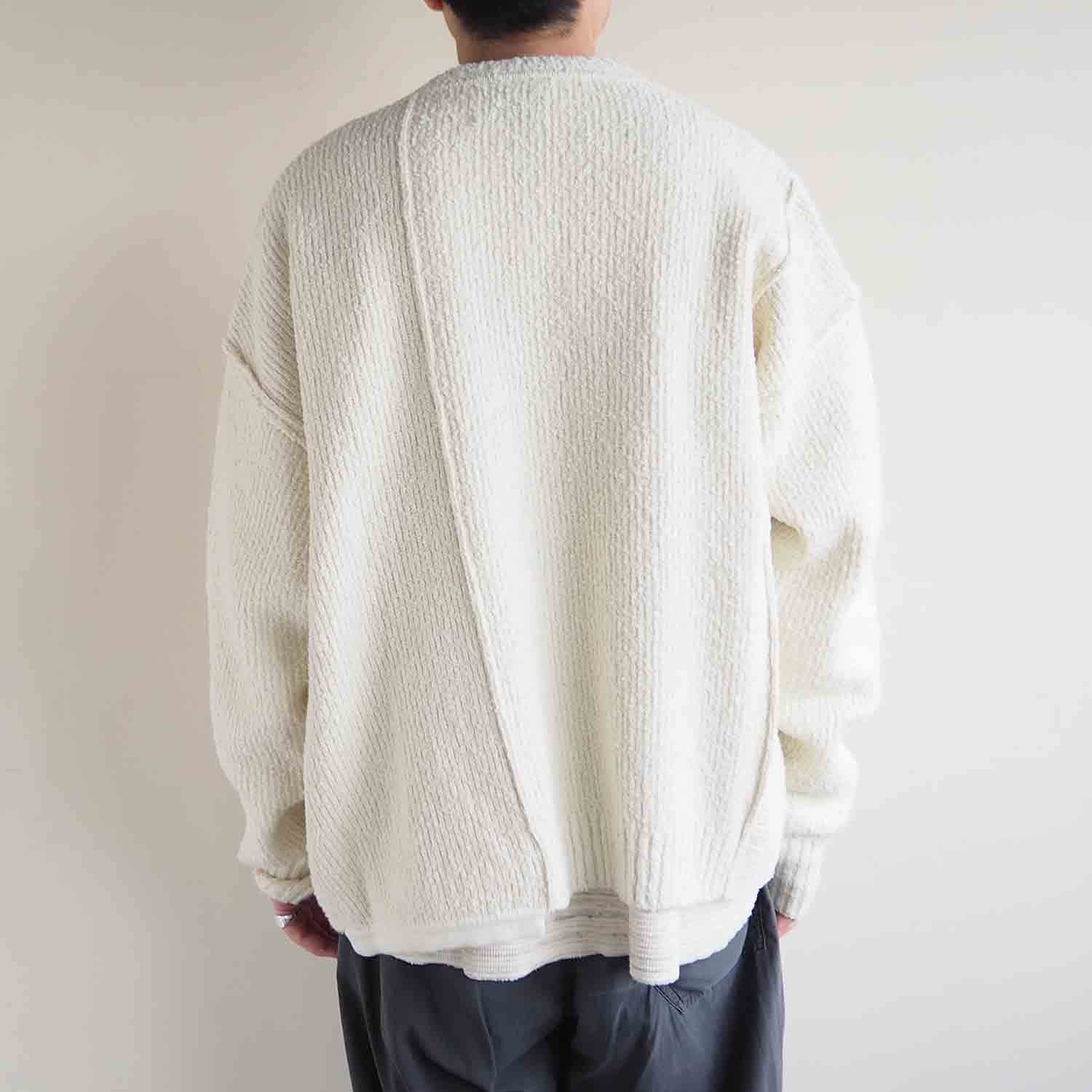 WELLDER ウェルダー Asymmetry Cardigan アシンメトリーカーディガン アイボリー