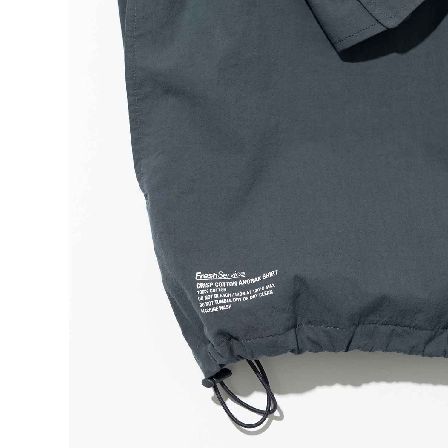 FreshService フレッシュサービス CRISP COTTON ANORAK L/S SHIRT