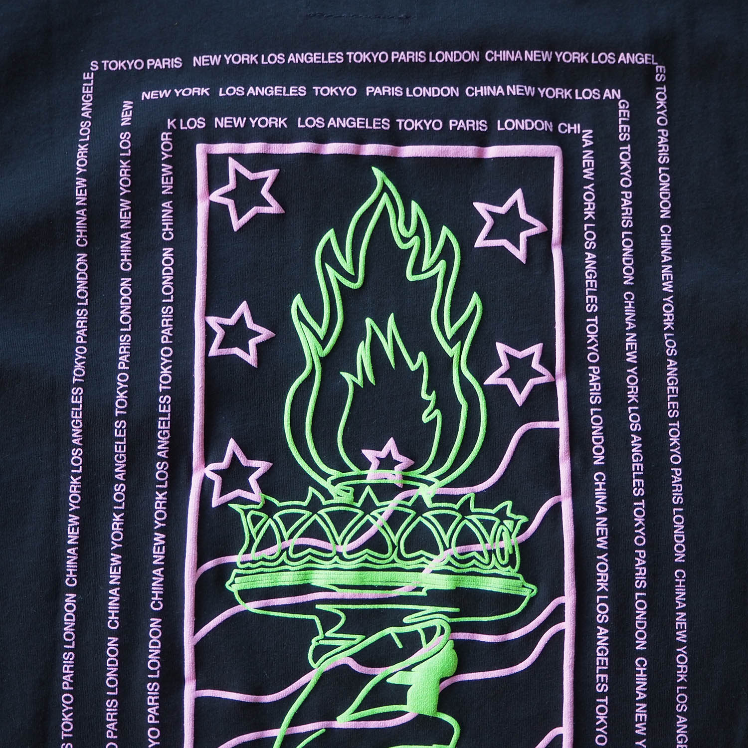 am / after midnight nyc エーエム アフターミッドナイト AM 1996 TEE プリントＴシャツ ブラック