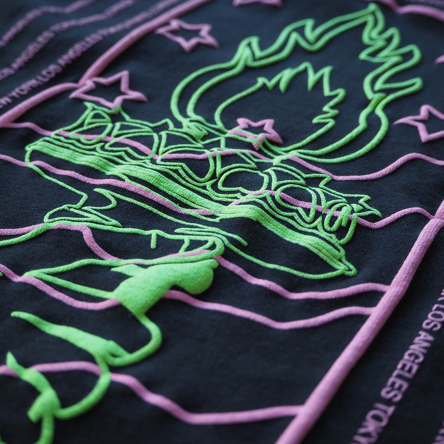 am / after midnight nyc エーエム アフターミッドナイト AM 1996 TEE プリントＴシャツ ブラック