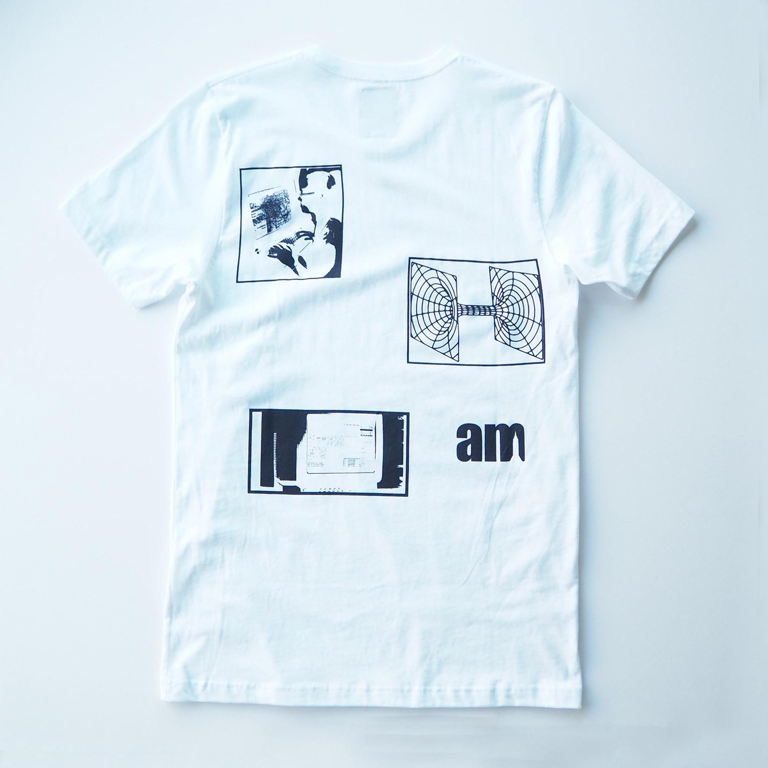 am / after midnight nyc エーエム アフターミッドナイト ABSTRACT TEE プリントＴシャツ ホワイト