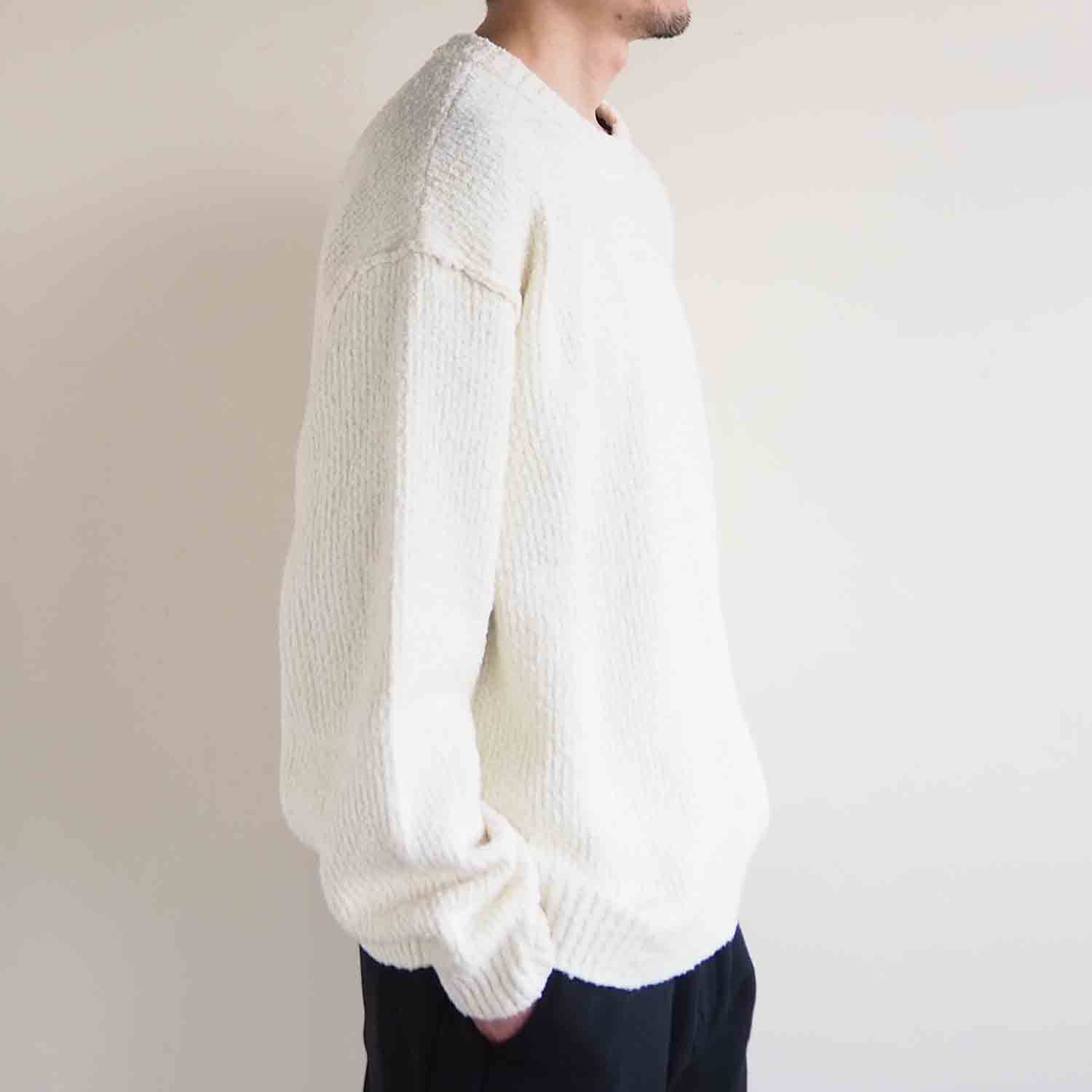 WELLDER ウェルダー Crew Neck Knit クルーネックニット アイボリー