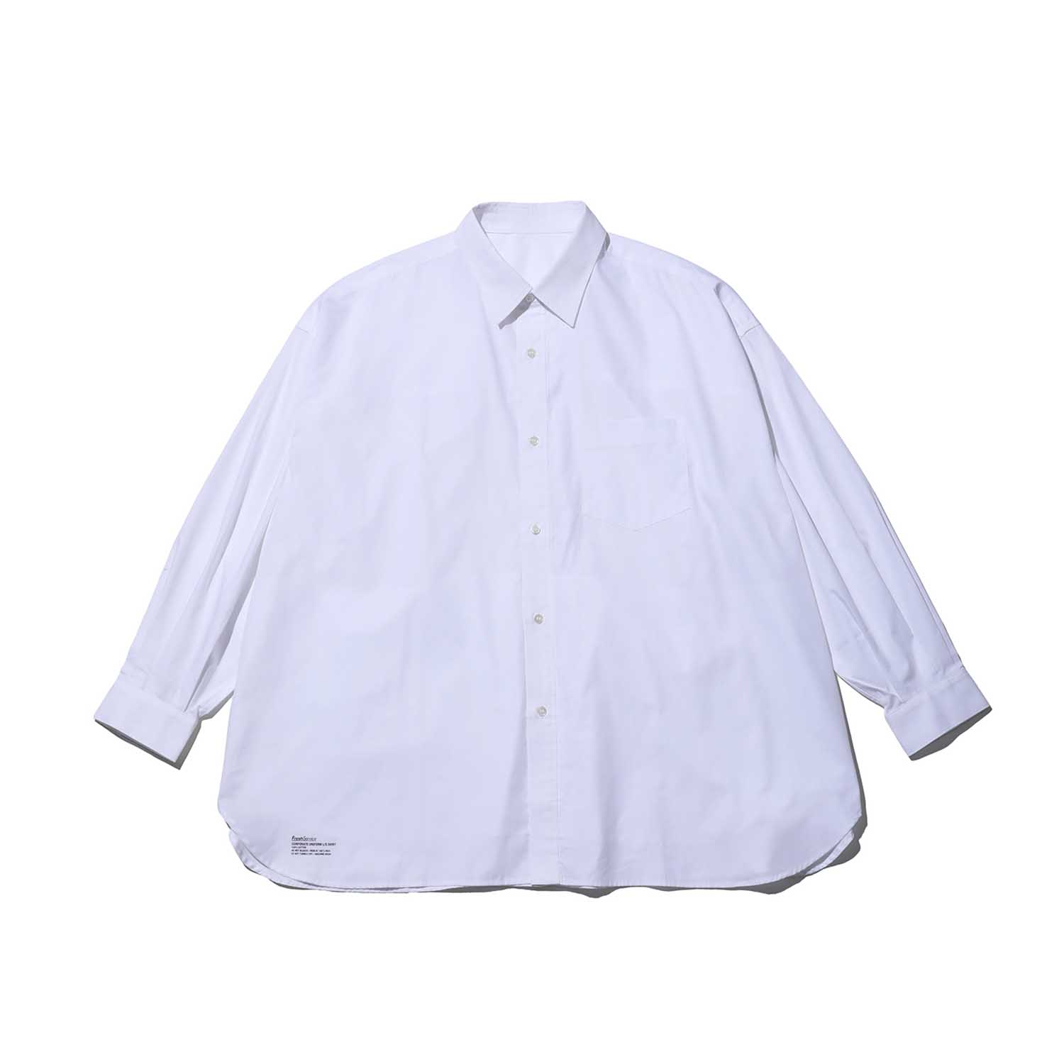 FreshService フレッシュサービス CORPORATE UNIFORM L/S SHIRT コーポレートユニフォームシャツ WHITE