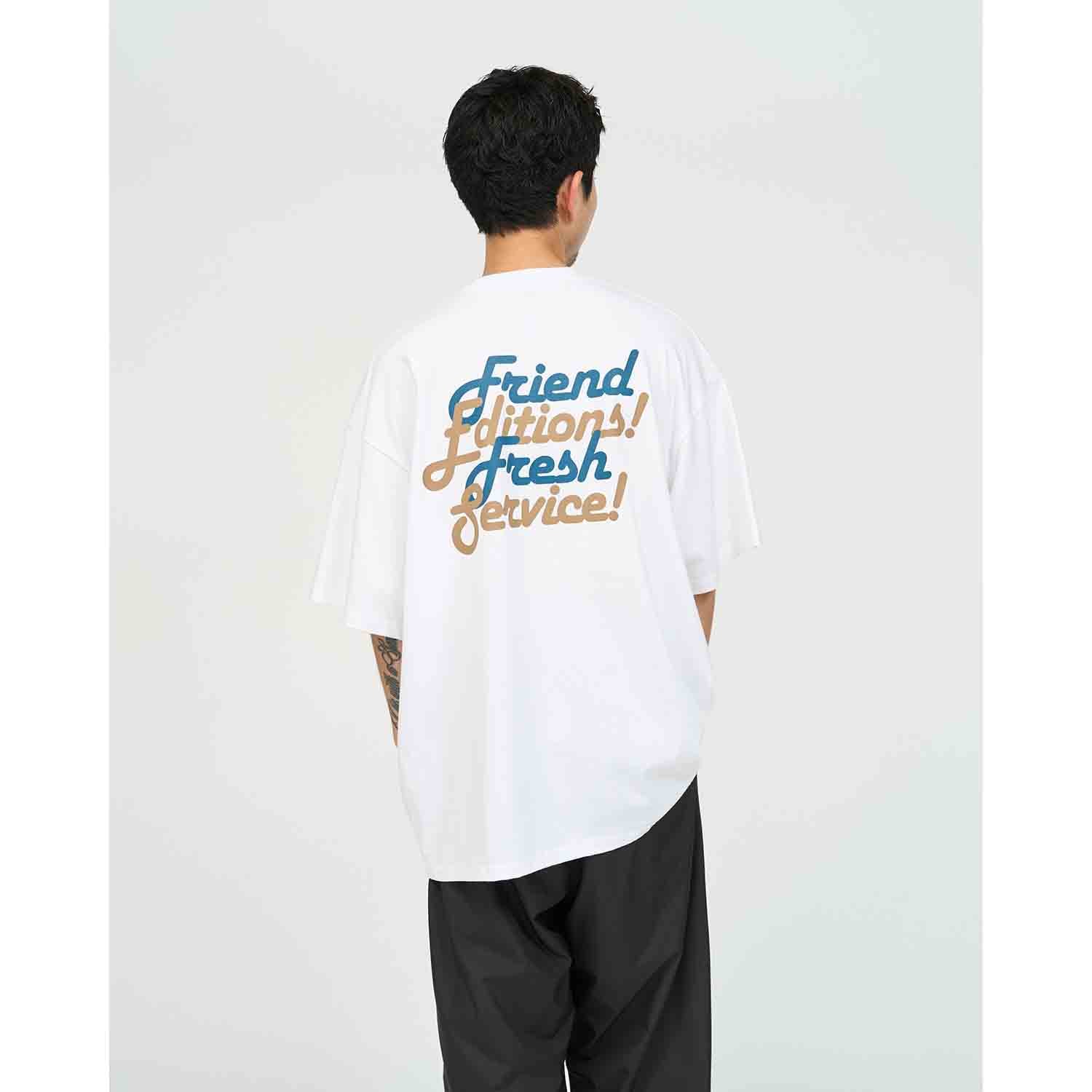 FRIEND EDITIONS × FreshService CORPORATE S/S TEE ”COMMUNITY” WHITE