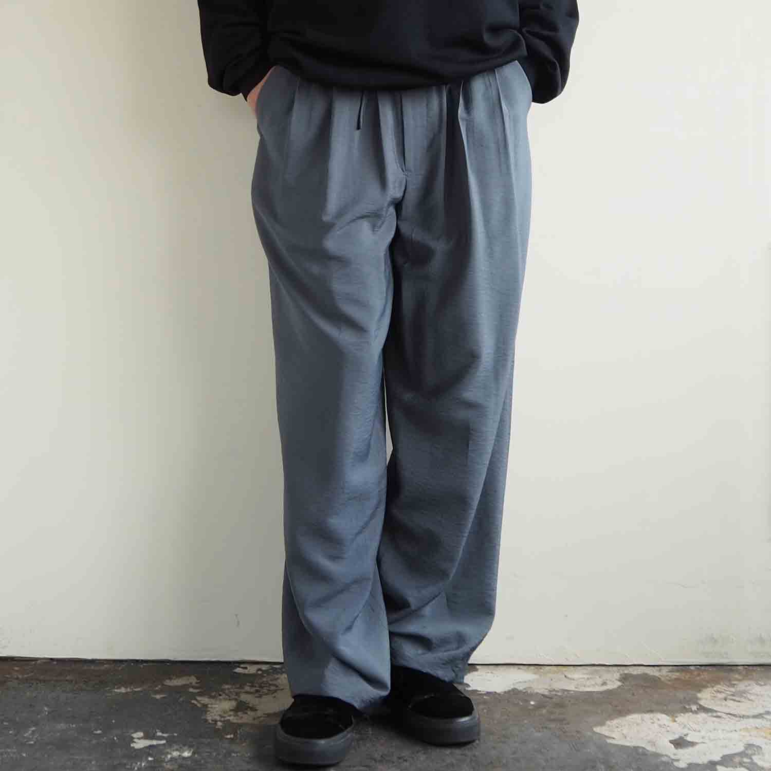 FANTASTICDAYS MENS ファンタスティックデイズ メンズ GATHER2P 2タックイージーパンツ GRAY