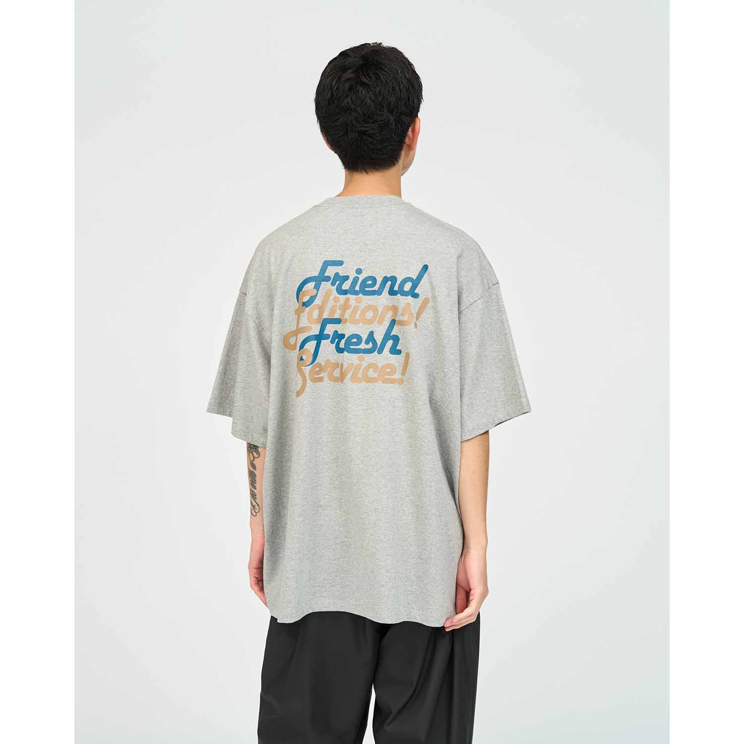 FRIEND EDITIONS × FreshService CORPORATE S/S TEE ”COMMUNITY” H.GRAY