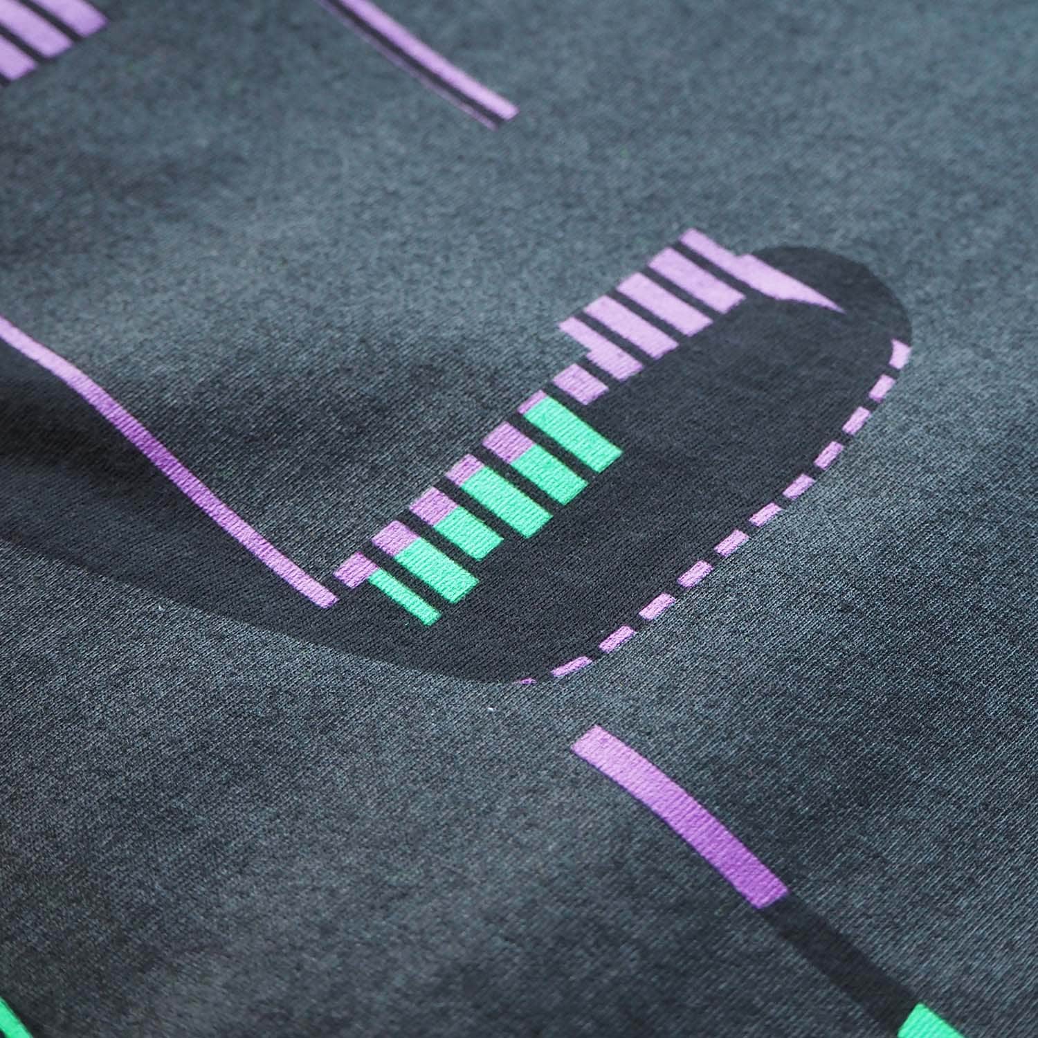 am / after midnight nyc エーエム アフターミッドナイト NOISE TEE プリントTシャツ ブラック