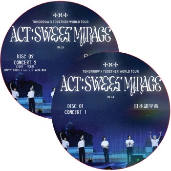 TXT WORLD TOUR [ACT : SWEET MIRAGE ] IN LA (#2�祻�å�) ���ܸ���� / [CONCERT + STORY - VCR�� + HAPPY FOOLS������ with MOA]  [K-POP DVD]