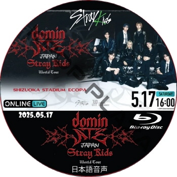 [Blu-ray] Stray Kids [dominATE JAPAN] SHIZUOKA STADIUM ECOPA (2025.05.17) ���ܸ첻�� / ���ȥ쥤���å� ������ [K-POP DVD]