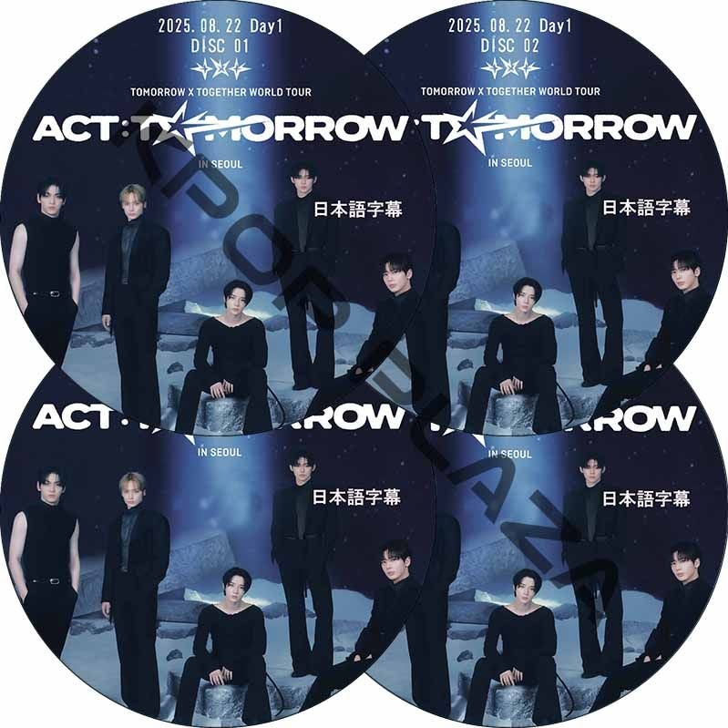 TOMORROW X TOGETHER WORLD TOUR [ACT : TOMORROW] IN SEOUL Day1-2 (25.08.22-25.08.23 #4�祻�å�) ���ܸ���� / TXT DVD [K-POP DVD]