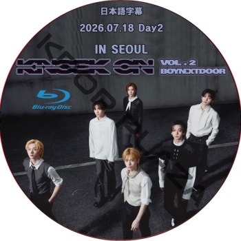 [Blu-ray] BOYNEXTDOOR TOUR ��KNOCK ON Vol.2�� IN SEOUL Day2 (2026.07.18) ���ܸ���� / [K-POP DVD]