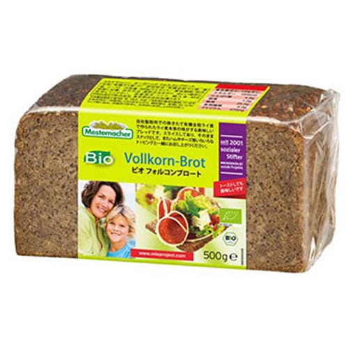 【オーガニック】ヘルシーな朝食！全粒粉ライブレッド Mestemacher(メステマッハー) オーガニック フォルコンブロート(500g)