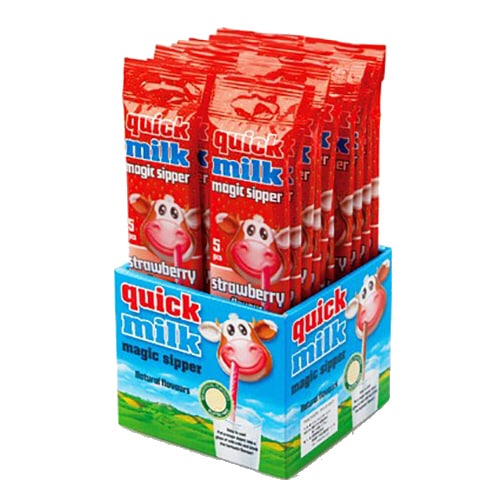 牛乳を飲もう！ FELFOLDI(フェルフォルディ) クィックミルクストロベリー(5P×20本)