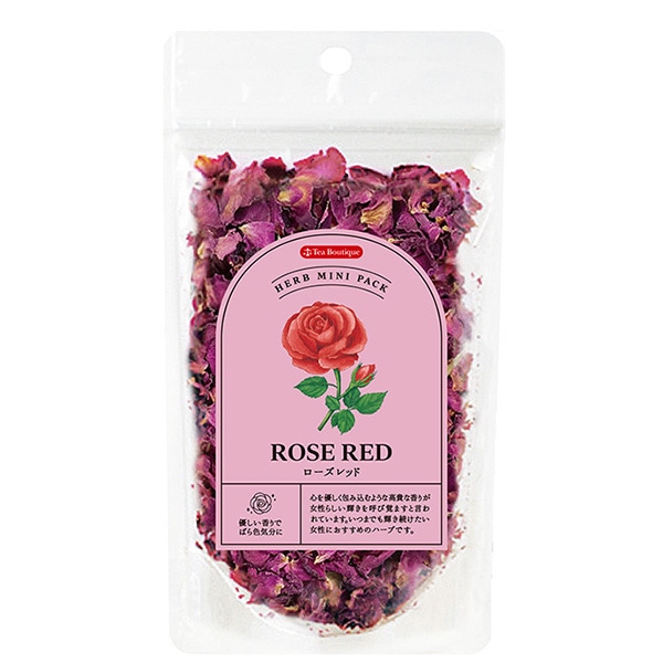 美容と健康に役立つ香りある植物！ 乾燥ハーブ『Dry Herbs』 ハーブミニパック ローズレッド(15g)