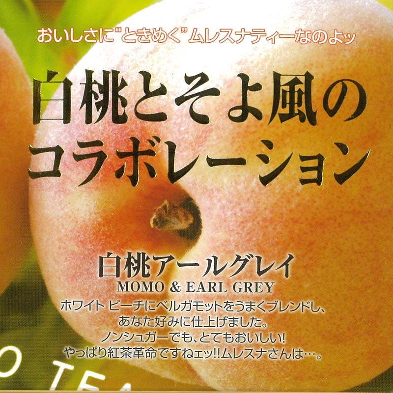 プレゼントにも最適なベストブレンド紅茶(かわいいキューブボックス入ティーバッグ) MLESNA(ムレスナティ) 白桃アールグレイ(11TB)