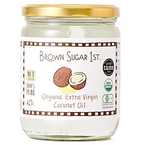 【オーガニック】健康や美容にヘルシーオイル！ BROWN SUGER 1st(ブラウンシュガーファスト) 有機エキストラバージンココナッツオイル(425g)
