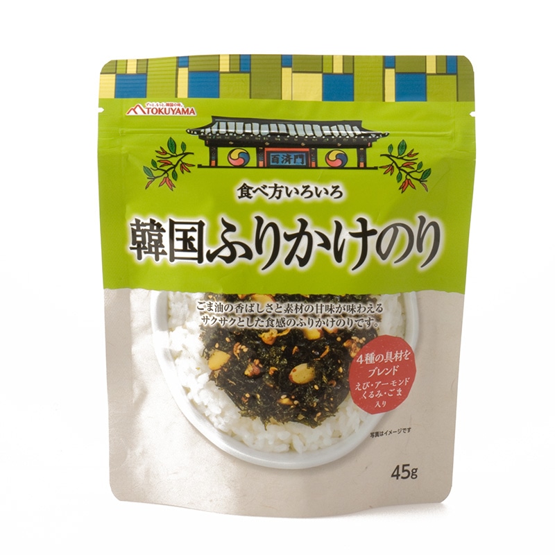 食べ方いろいろ！ TOKUYAMA（徳山） 韓国ふりかけのり（45g）