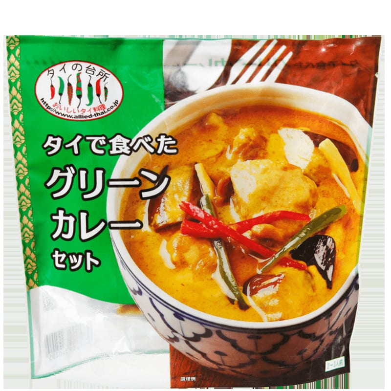 簡単！本格タイ料理調理セット タイの台所 グリーンカレーセット（2～3人前（93g））