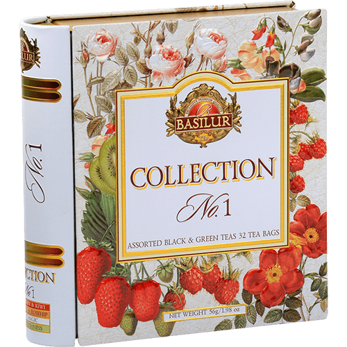 ギフトに最適、BOOK型紅茶ティーバッグ！ BASILUR（バシラーティー） コレクションNo1（32TB）