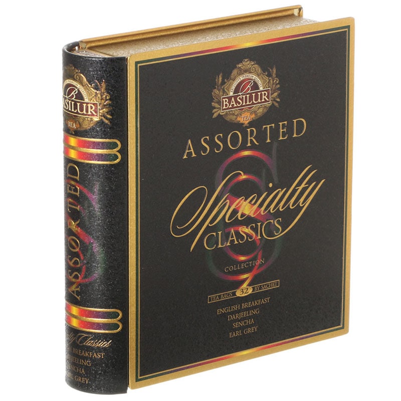 ギフトに最適、BOOK型紅茶ティーバッグ！ BASILUR（バシラーティー） スペシャルティクラシックアソート（32TB）